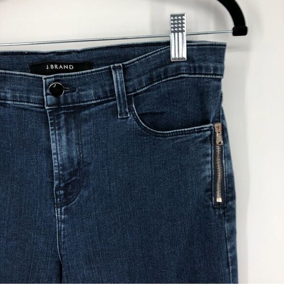 J Brand Jeans Womens 29 Tali Skinny Jeans in Blue Depth Zipper Ankle - Picture 8 of 14